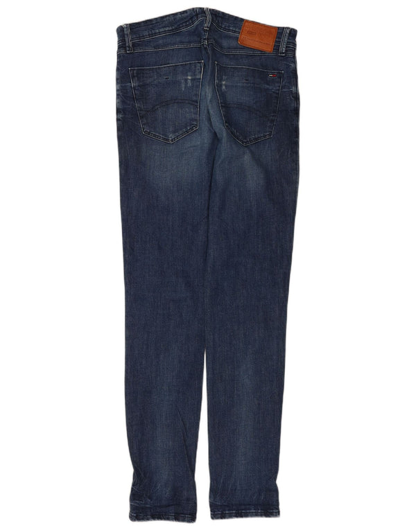 Męskie jeansy Tommy Hilfiger Denizen Distressed Slim Fit W30 L34 Niebieskie