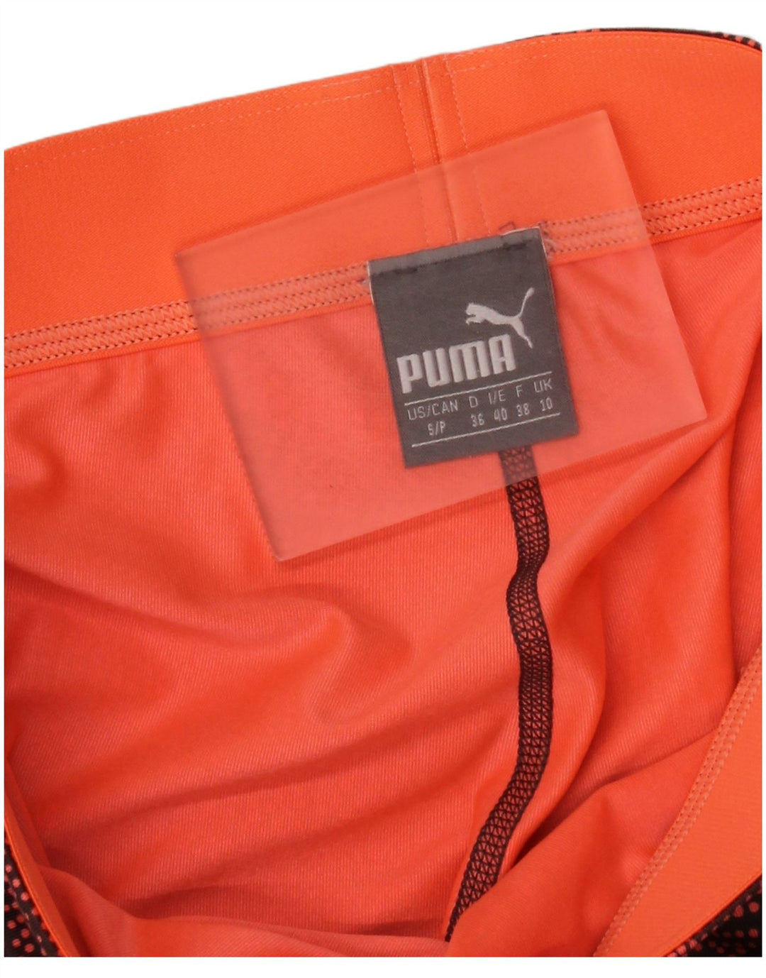 Damskie legginsy Capri Puma z abstrakcyjnym wzorem UK 10, małe, wielokolorowe
