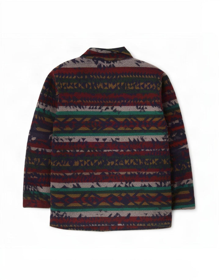 Płaszcz męski S.Oliver UK 40, duży, wielokolorowy, wełniany Fair Isle