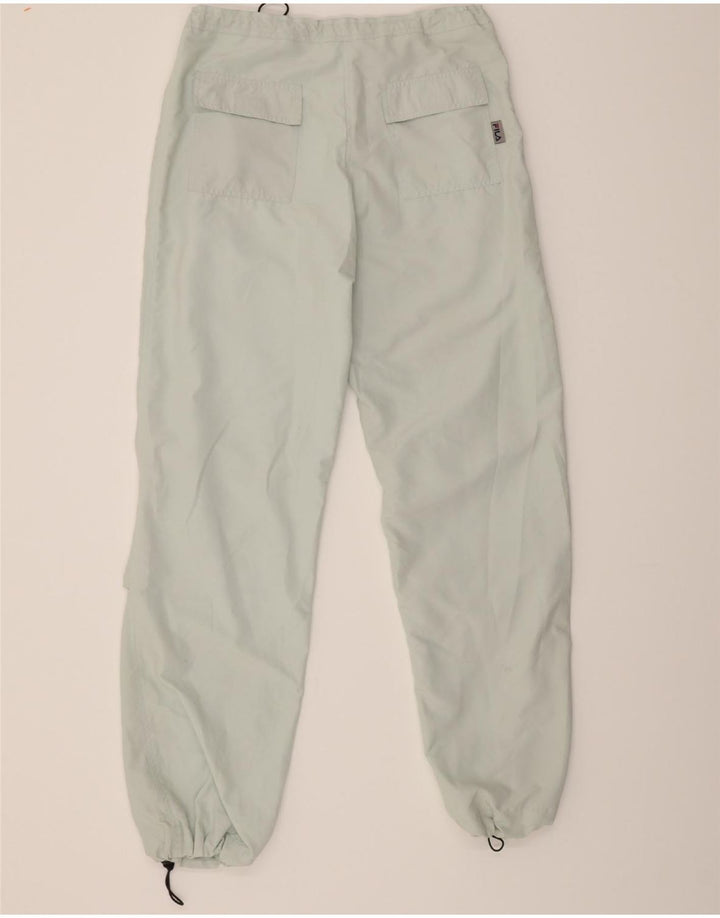 FILA Womens Straight Casual Trousers Medium W32 L31 Blue Polyester Vintage Fila and Second-Hand Fila from Messina Hembry 