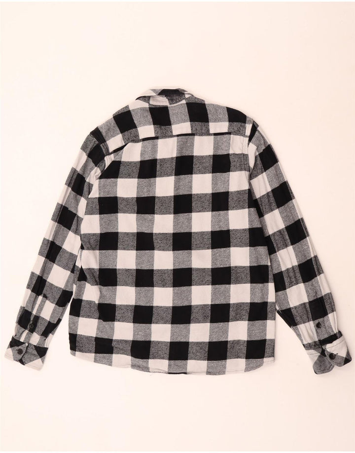 Męska koszula flanelowa Dickies, duża, czarna bawełniana kratka