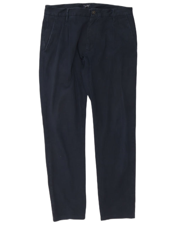 Spodnie męskie Armani Pegged Chino IT 48 Medium W32 L30 Granatowa bawełna