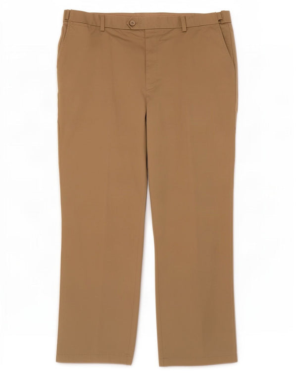 Męskie spodnie garniturowe Marks & Spencer Blue Harbor Straight W44 L33 Beżowe
