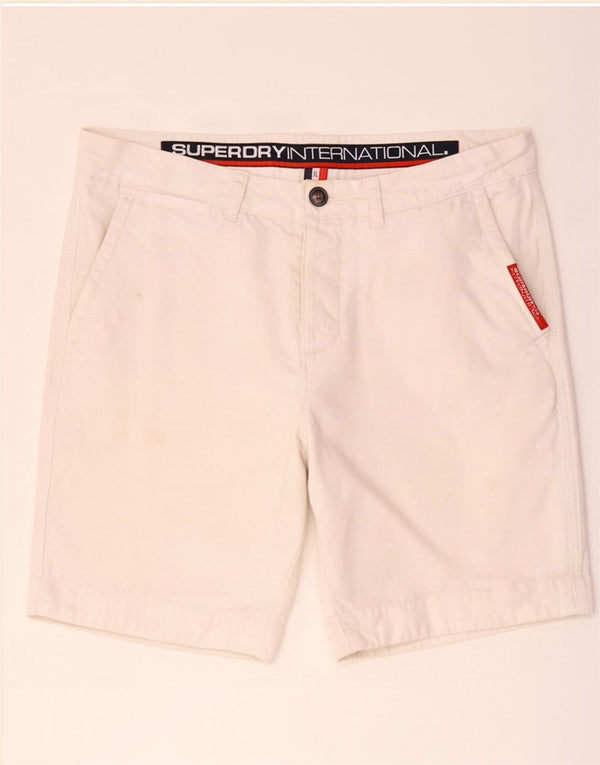 Superdry Mens Chino Shorts XL W38 White