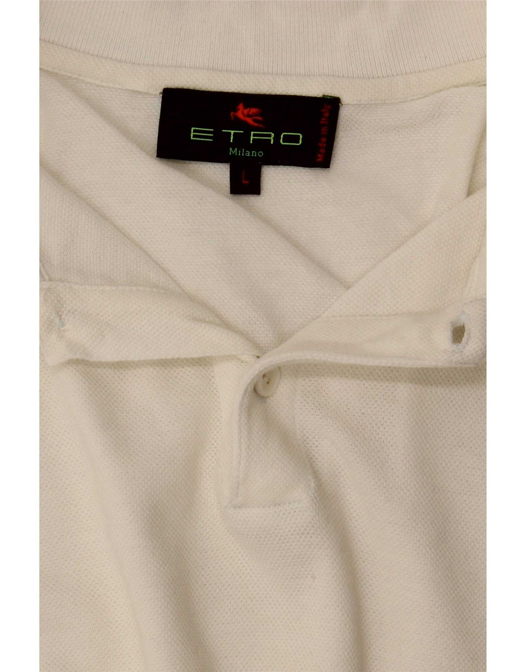 Męska koszulka polo Etro, duża, biała