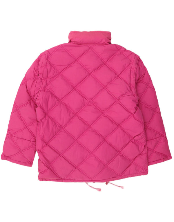 Męska dwustronna ocieplana kurtka z kapturem Dolomite UK 42 XL Różowy poliester