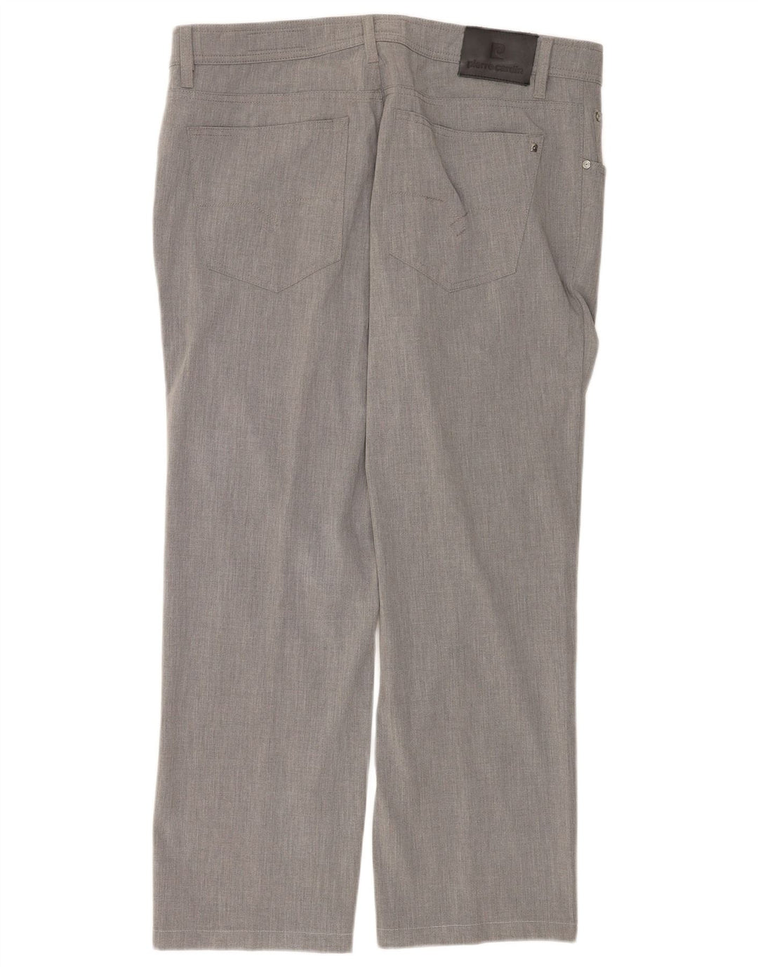 Męskie proste spodnie codzienne Pierre Cardin W40 L30 Szary poliester