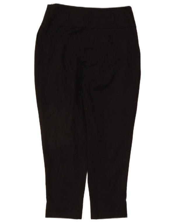 Spodnie damskie Reiss z wysokim stanem UK 10 Small W27 L24 Czarna wiskoza