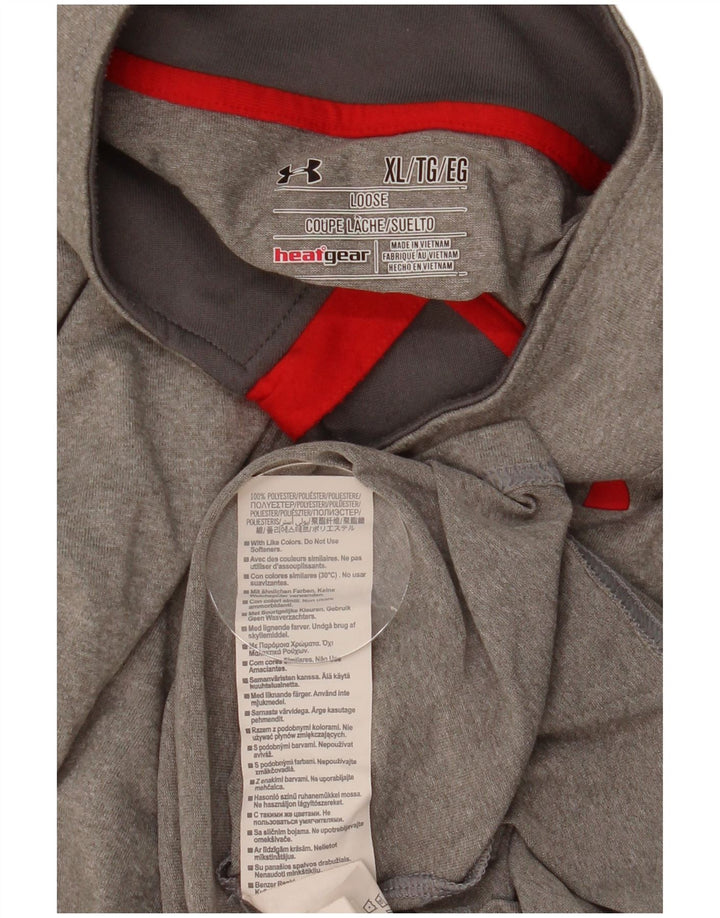 Męski dres Under Armour Heat Gear z zamkiem błyskawicznym i bluzą XL, szary