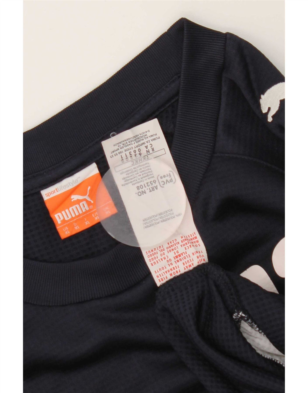 Męska bluza Puma z grafiką, sweter XL, granatowy, poliester