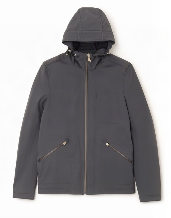 Damska kurtka przeciwdeszczowa PEUTEREY Oversize UK 10 Small, szary poliamid
