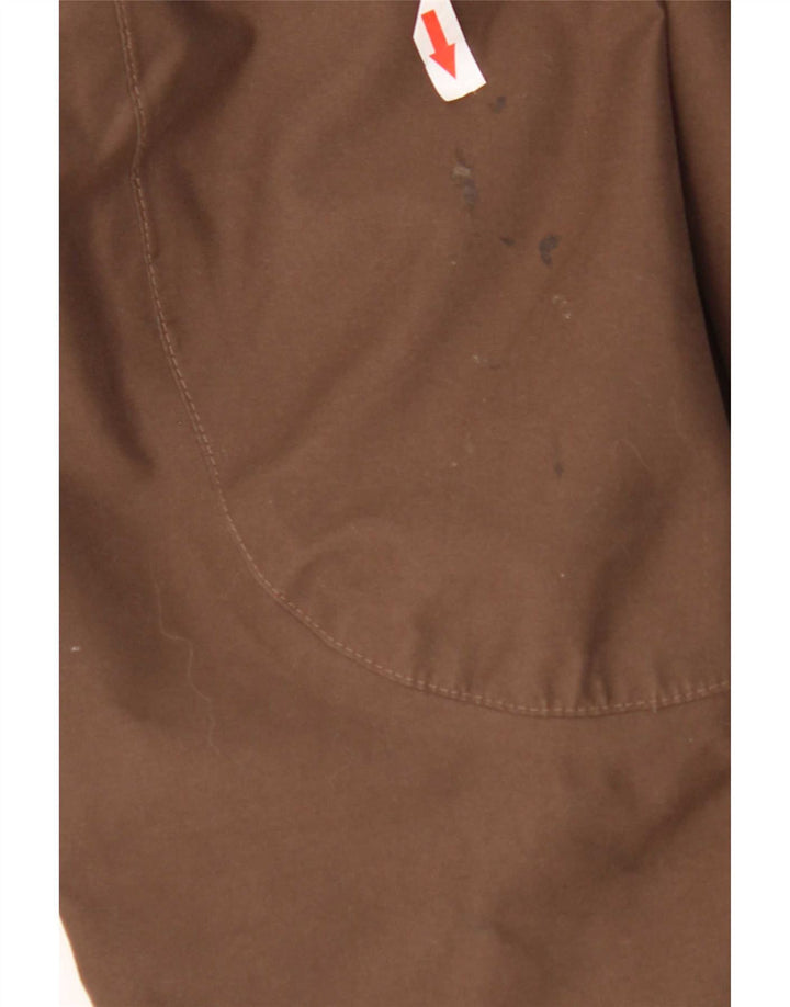 Damska kurtka parka z kapturem Jack Wolfskin UK 16, duża, brązowa, poliester