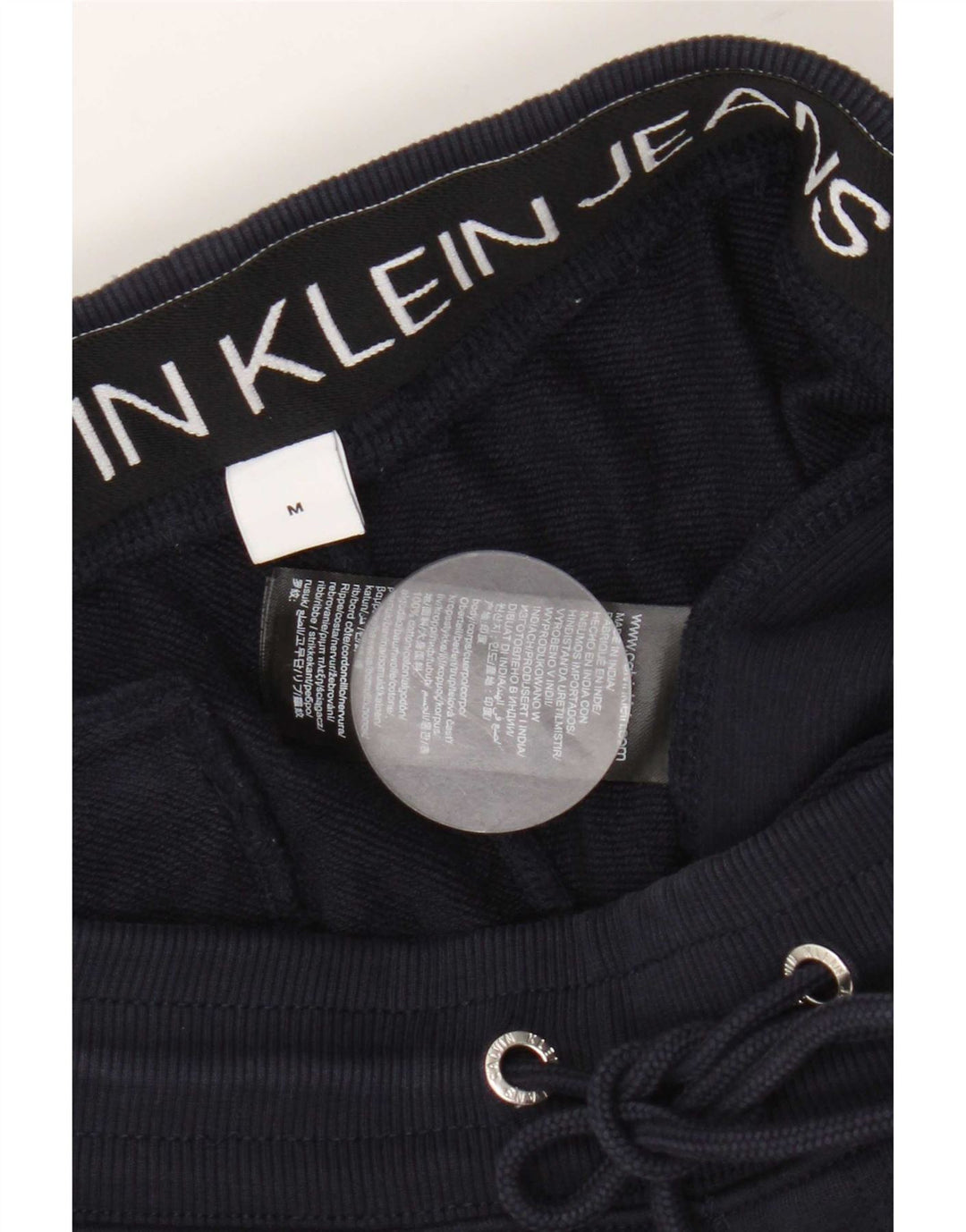 Męskie spodnie dresowe Calvin Klein Joggers, średni granatowy, bawełniany