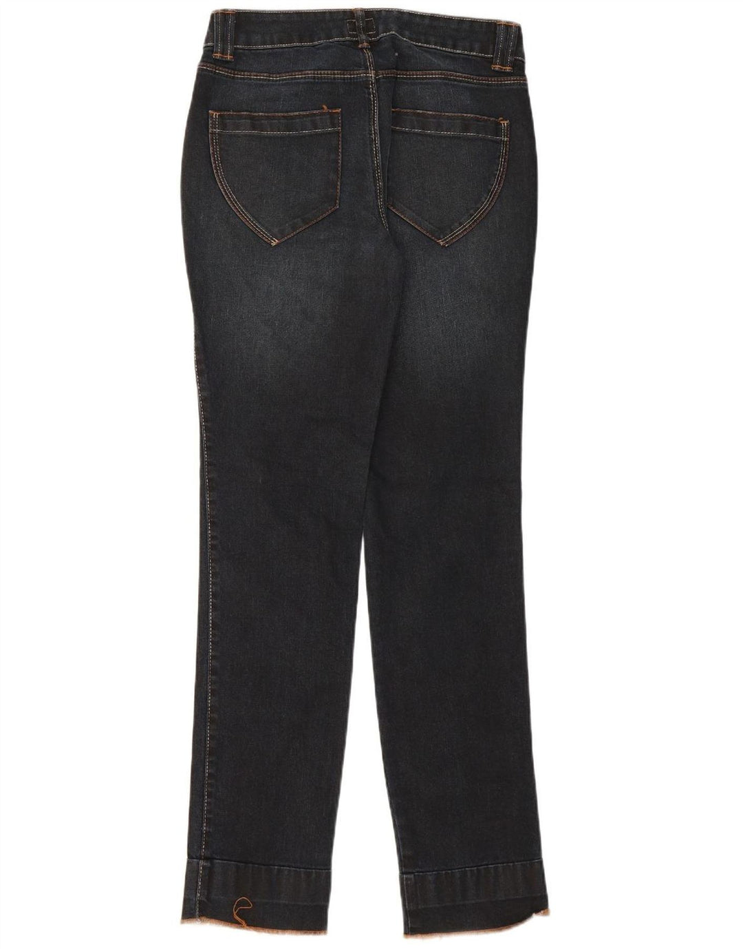 TRUSSARDI Womens Slim Jeans IT 42 Medium W28 L32 Navy Blue Cotton