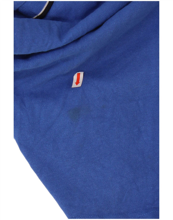 Męska koszulka polo KAPPA, niebieska, bawełniana