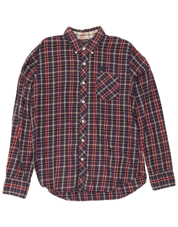 Koszula męska Tommy Hilfiger XL, bawełniana, granatowa w kratkę