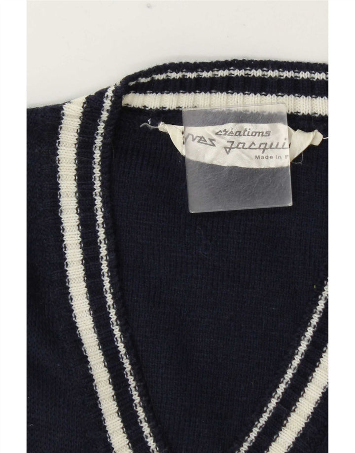Podkoszulek męski w stylu vintage, kamizelka, średni granat