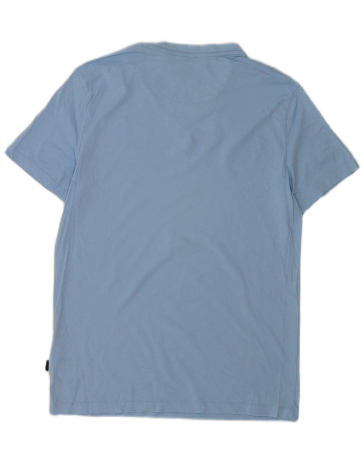 Męski T-shirt Calvin Klein Slim Fit, bawełniany kolor średni niebieski