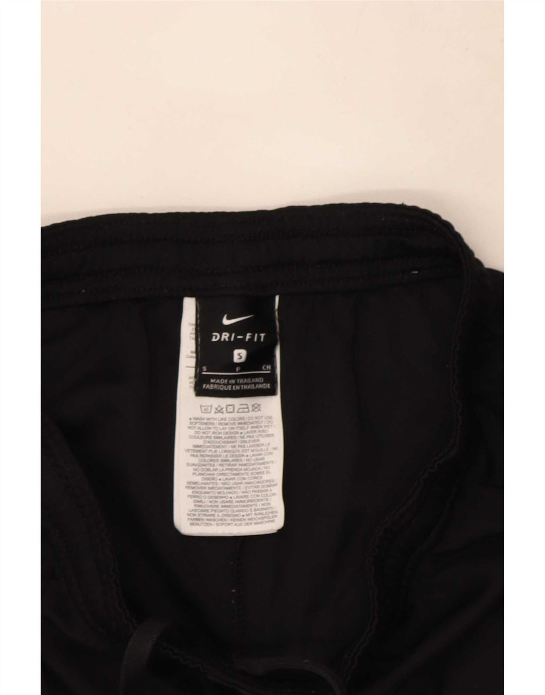 Damskie spodenki sportowe Nike Dri Fit UK 8, mały, czarny poliester z blokami kolorów