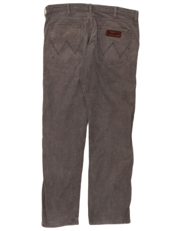 Męskie spodnie sztruksowe WRANGLER Arizona Stretch W36 L32 szare