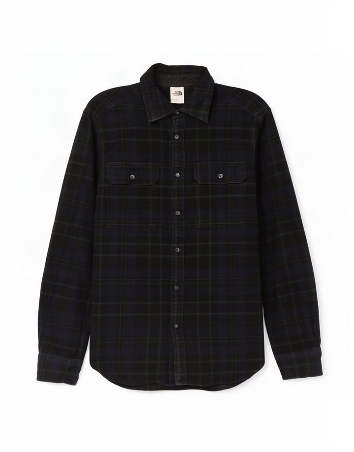 Męska koszula flanelowa The North Face w kolorze granatowym, bawełniana w kratkę