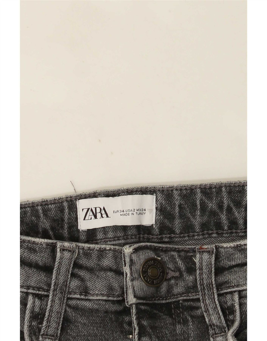 Dżinsy damskie Zara EU 34 2XS W24 L27 szare