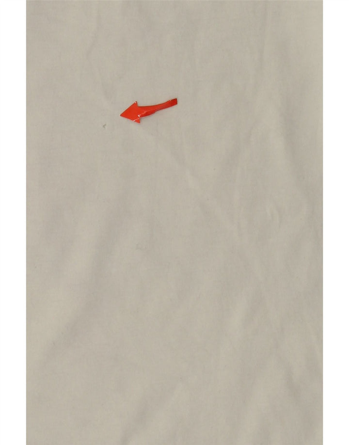 Chłopięcy T-shirt z grafiką Nike, 10-11 lat, średnia biała bawełna