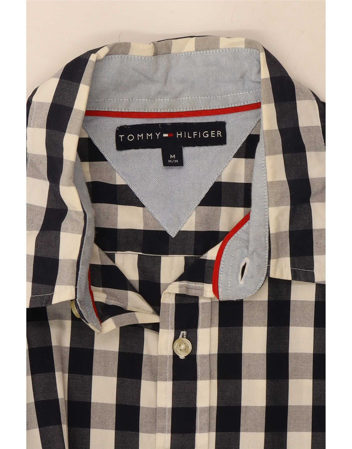 Koszula męska Tommy Hilfiger, średni granatowy materiał w kratkę