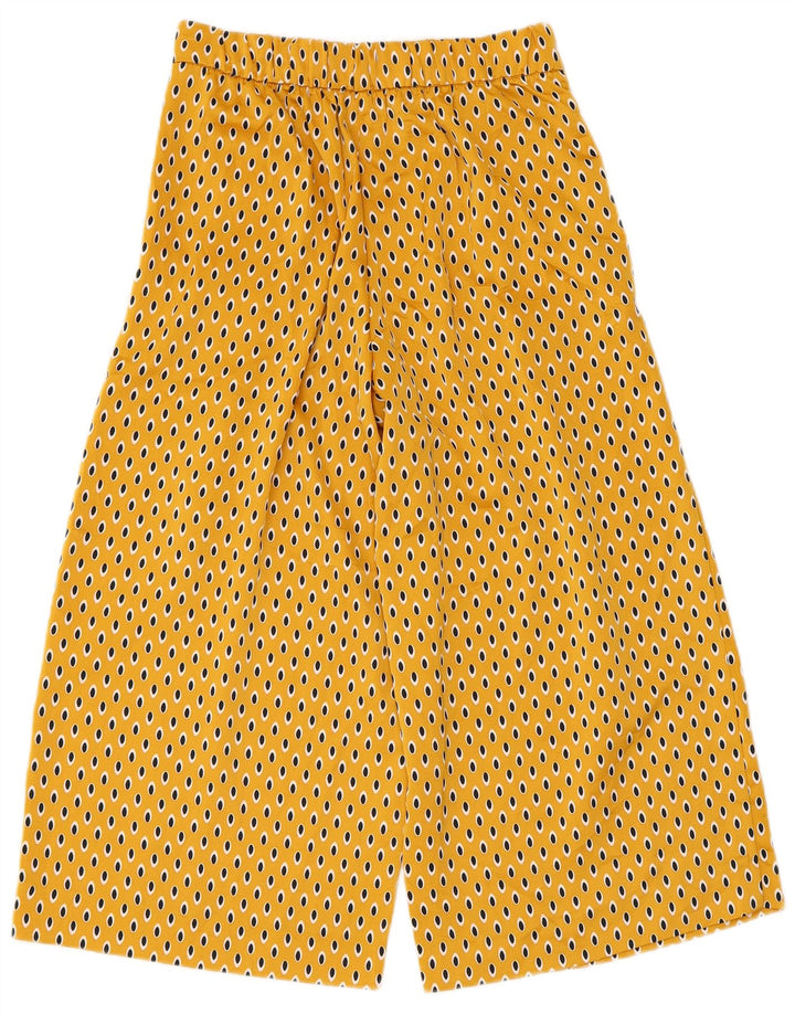 Damskie spodnie Capri Zara XS W24 L21 Poliester w żółte cętki