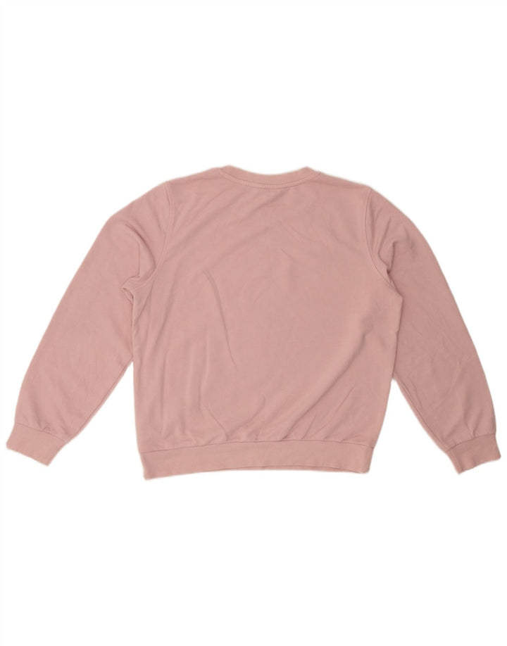 MARKS & SPENCER Womens Oversized Sweatshirt Jumper UK 12 Medium Pink