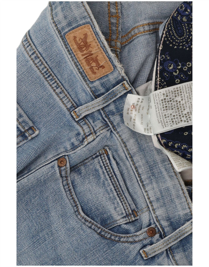 Damskie jeansy Levi's 525 Straight W32 L32 Niebieskie bawełniane