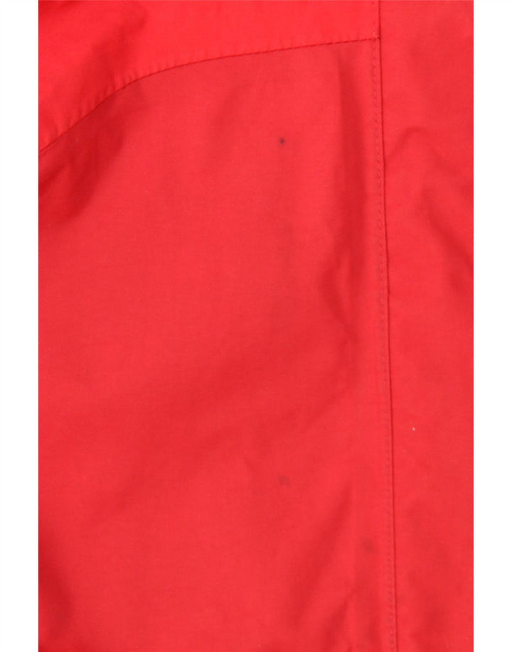 Damska kurtka przeciwdeszczowa z kapturem JACK WOLFSKIN UK 8/10, mała, czerwona poliamid