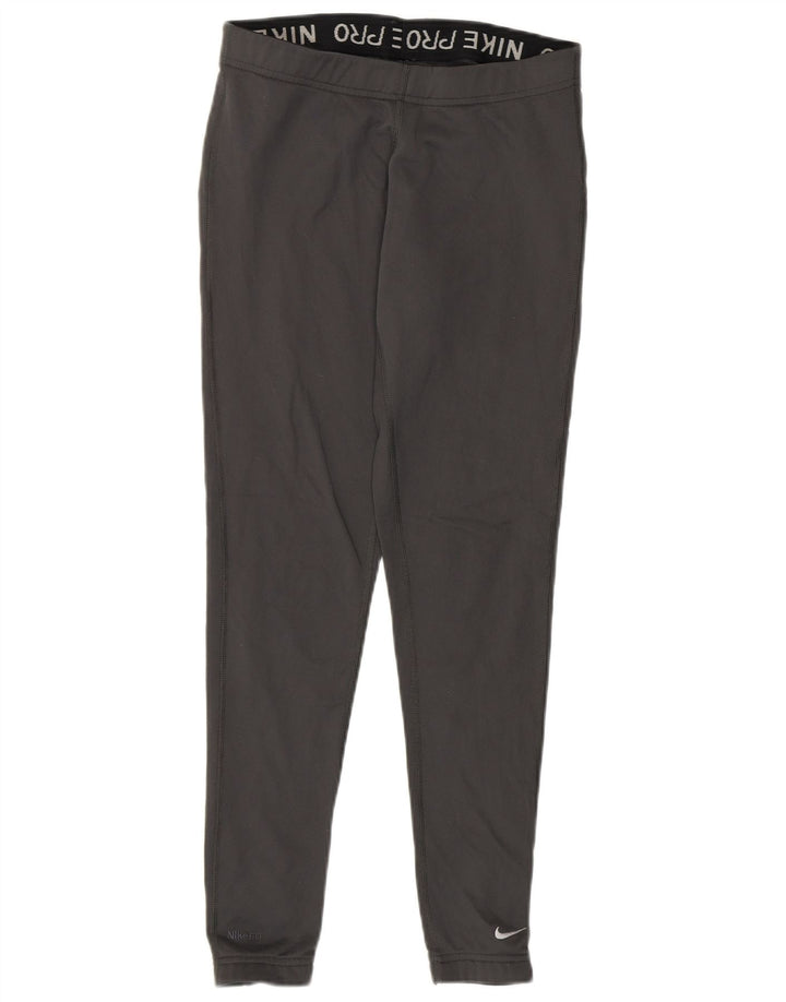 Damskie legginsy NIKE Fit Dry US 0/2 XS, szary poliester