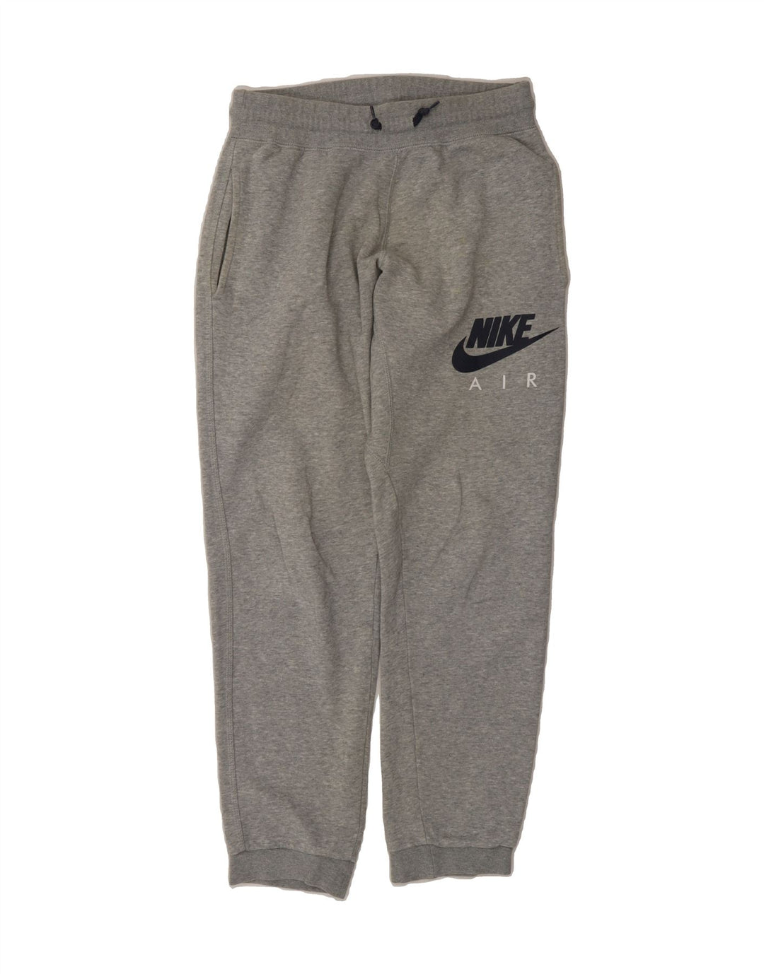 NIKE Mens Graphic Tracksuit Trousers Joggers Small  Grey Cotton Vintage Nike and Second-Hand Nike from Messina Hembry 