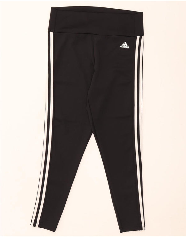 Damskie legginsy Adidas Aeroready UK 16/18, duże, czarne, poliestrowe