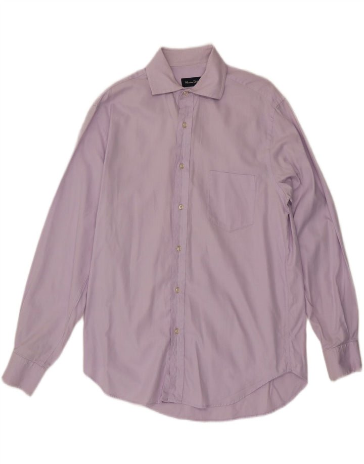 Koszula męska Massimo Dutti rozmiar 15 3/4 40 Średni fiolet w jodełkę