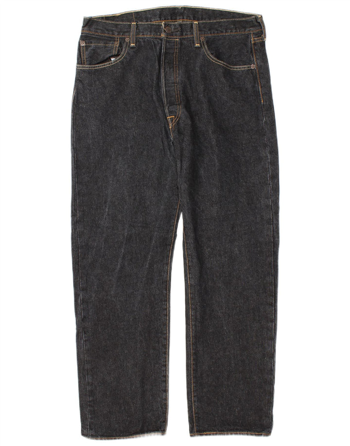 Męskie dżinsy Levi's 501 Straight W36 L32 Szara bawełna