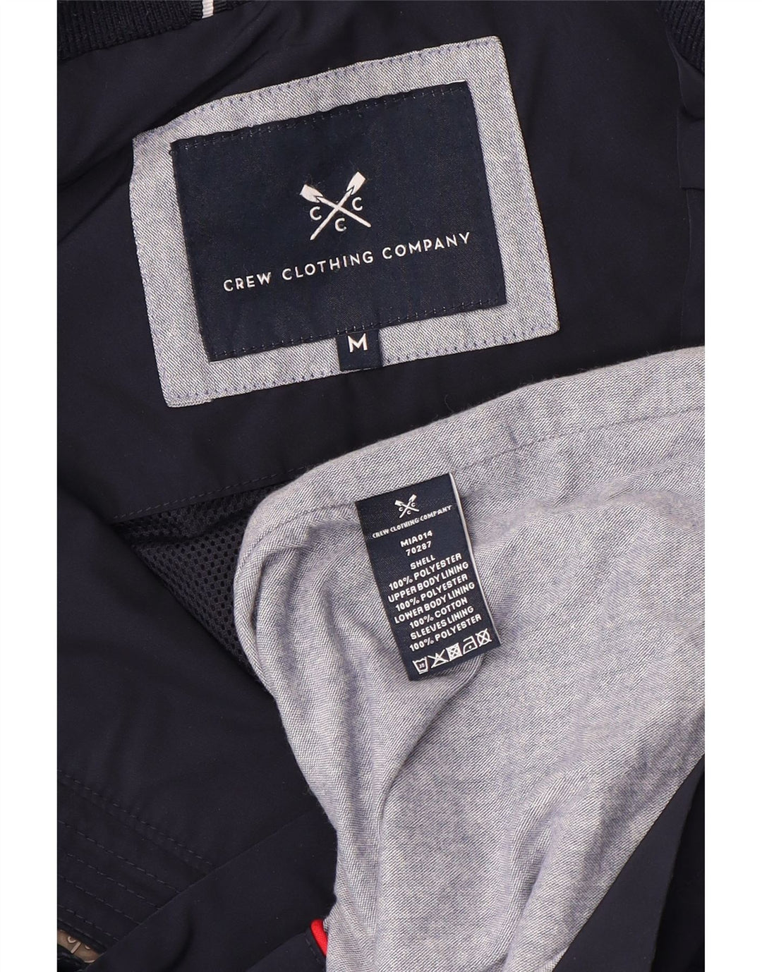 Męska kurtka użytkowa Crew Clothing UK 38, średni granatowy poliester