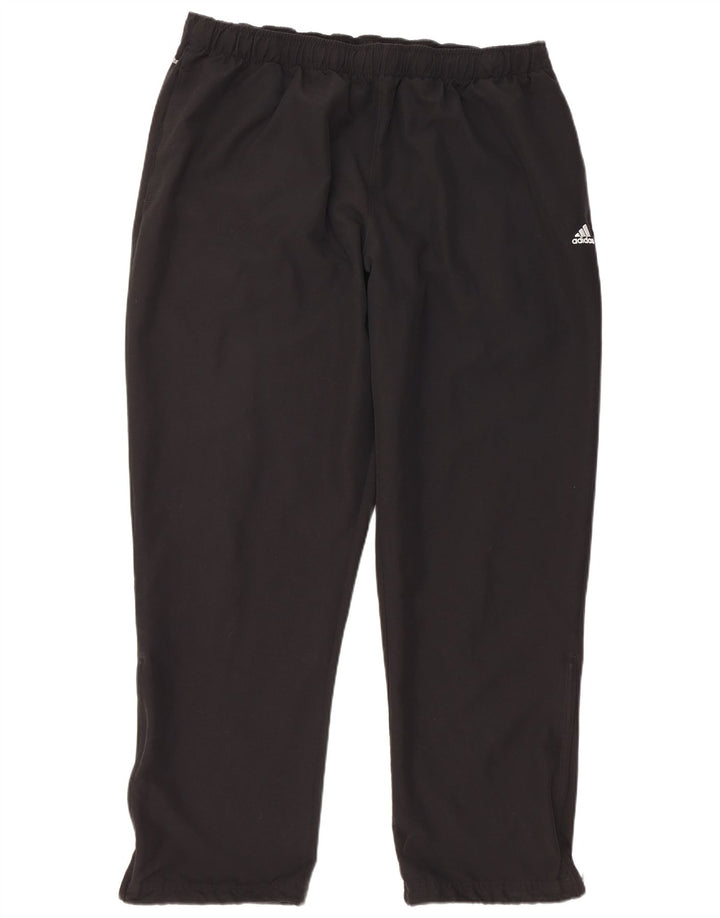 Męskie spodnie dresowe ADIDAS Climalite 2XL, czarny poliester