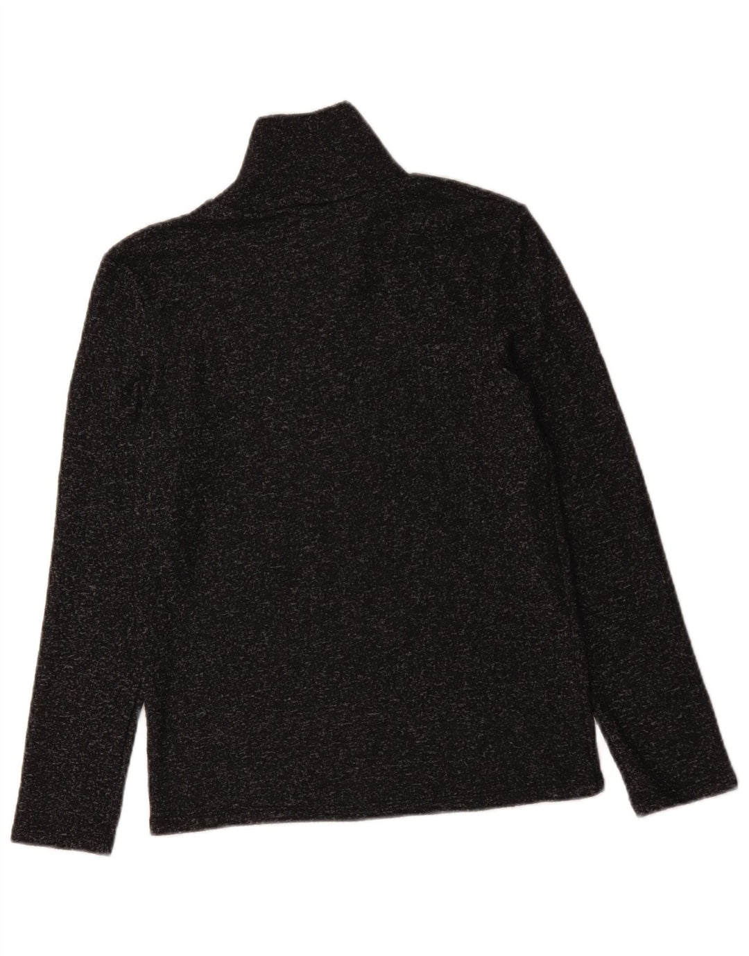 Sweter damski Zara z golfem UK 14, duży, czarny, nakrapiany