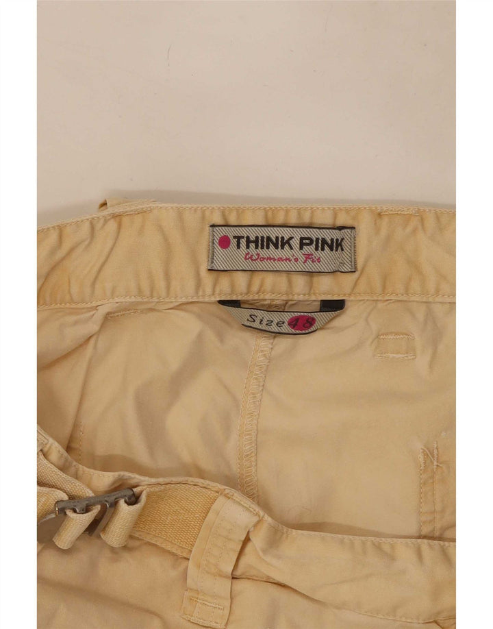 Damskie spodenki cargo Think Pink IT 48 XL W36 beżowe