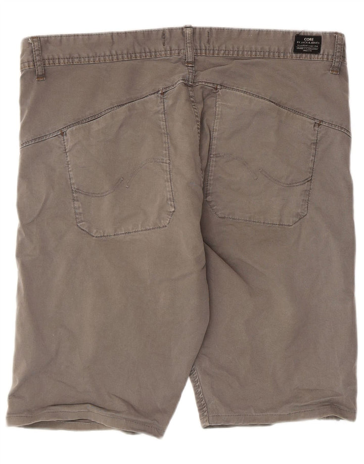 Męskie spodenki chino Jack & Jones W34, duże, szare, bawełniane