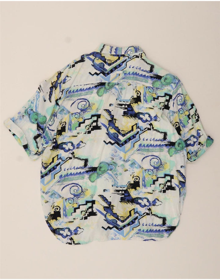 VINTAGE Womens Abstract Pattern Short Sleeve Shirt UK 18 XL Multicoloured Vintage Vintage and Second-Hand Vintage from Messina Hembry 