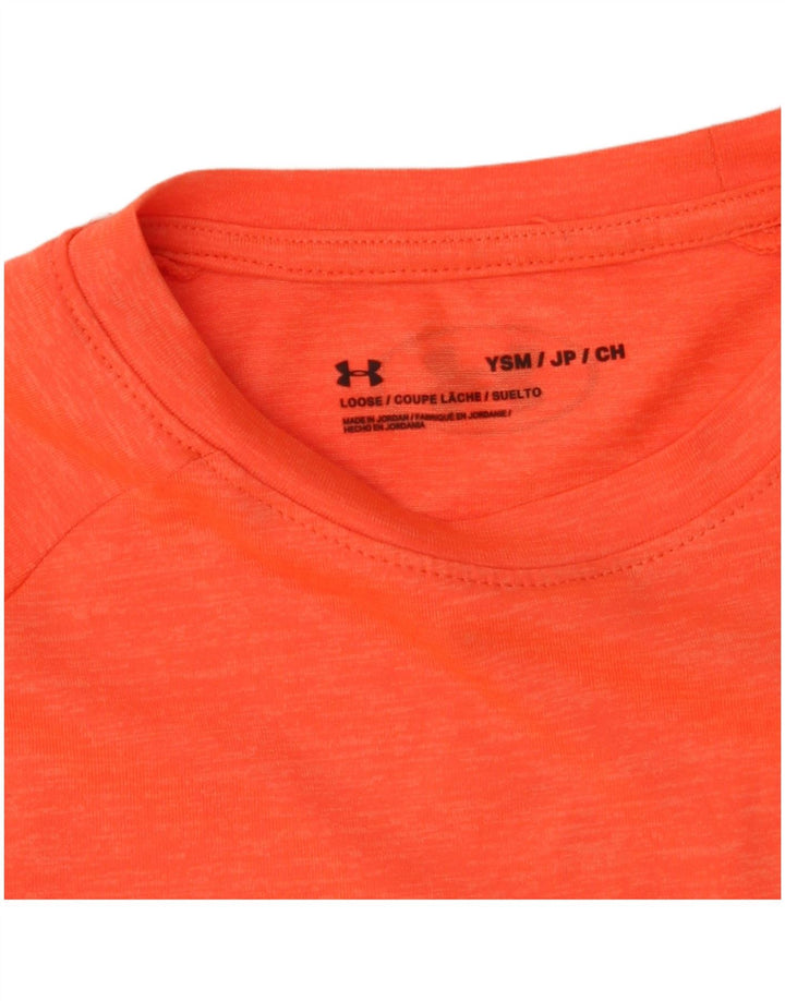 Koszulka chłopięca Under Armour Top 7-8 lat, mała, pomarańczowa