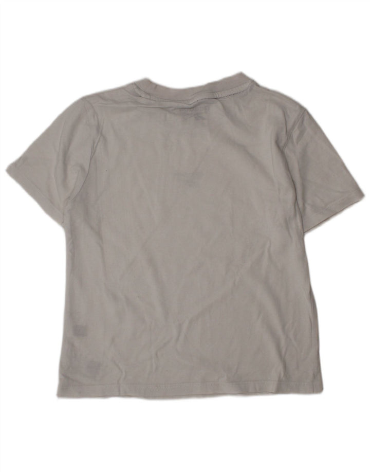 Chłopięcy T-shirt Reebok z grafiką, 6-7 lat, biała bawełna