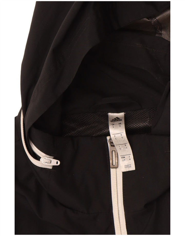 Adidas Męska bluza dresowa z kapturem i małą czarną poliestrową