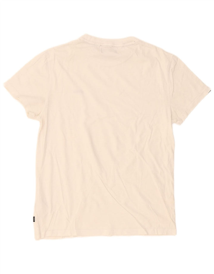 Męski T-shirt Superdry, duży, biały, bawełniany