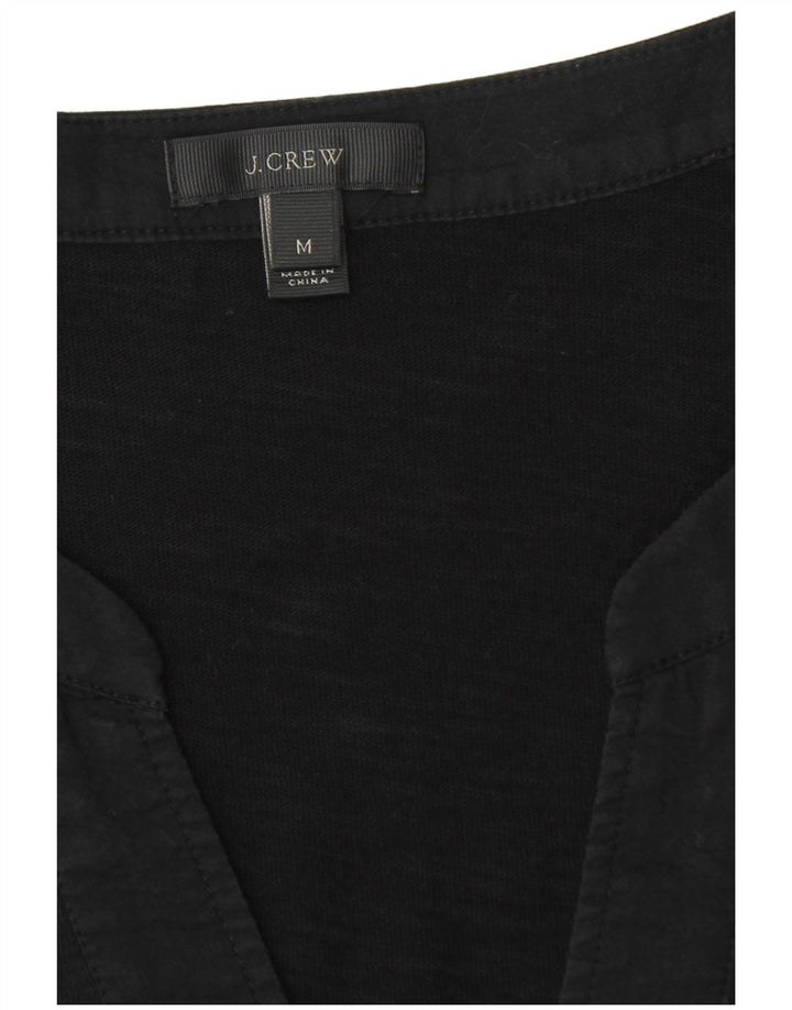 J. Crew Damska sukienka-tunika z rękawem 3/4 UK 14, średnia czarna bawełna