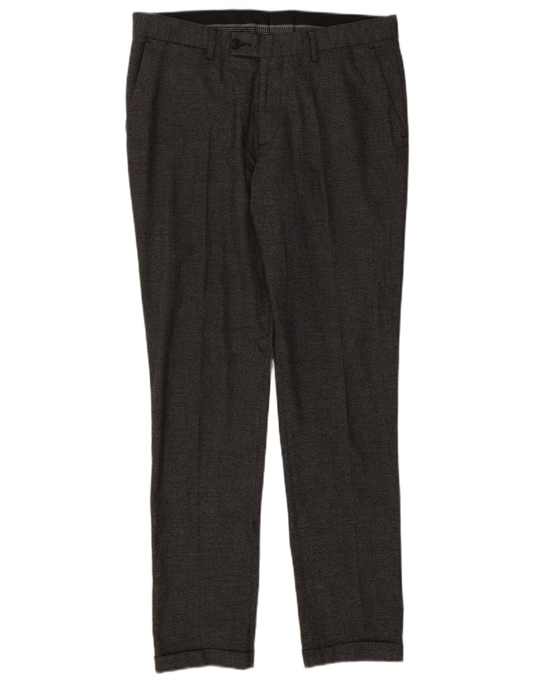 Męskie spodnie garniturowe Zara EU 42 Large W32 L32 Szary poliester