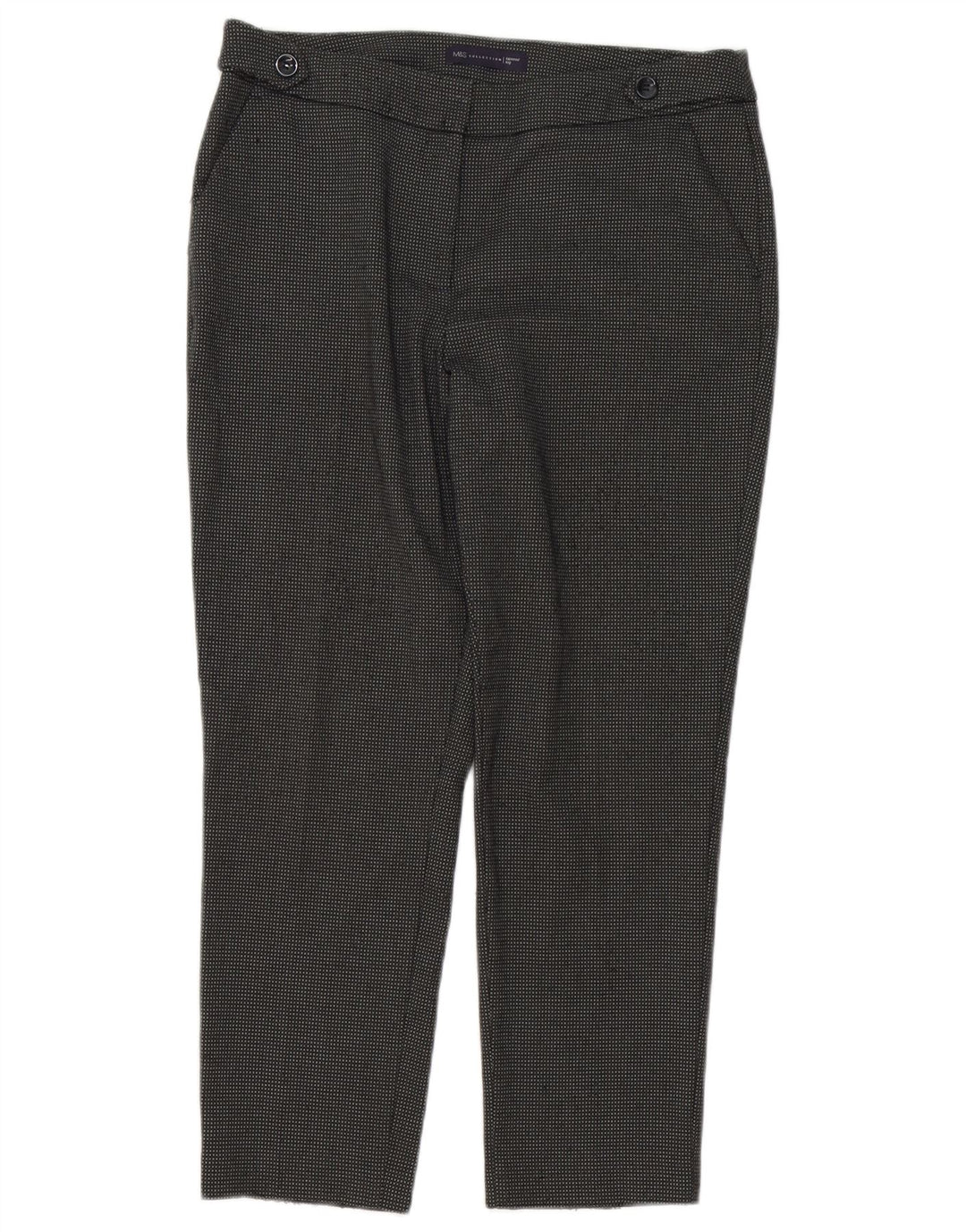 Krótkie spodnie damskie Marks & Spencer UK 12 Medium W34 L26 Szara kratka